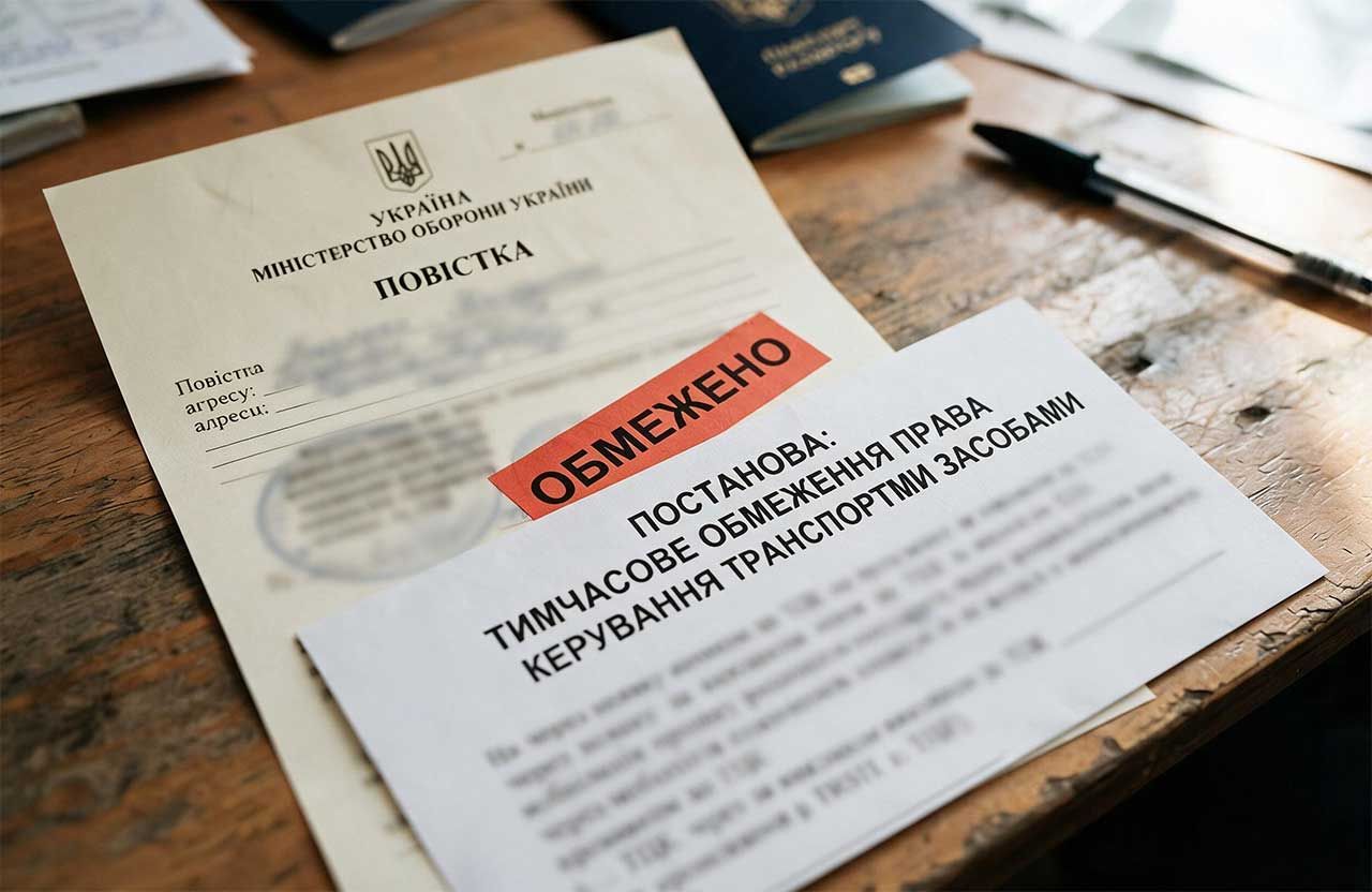 Не з'явився за повісткою в ТЦК: у Глобиному суд тимчасово заборонив чоловіку сідати за кермо