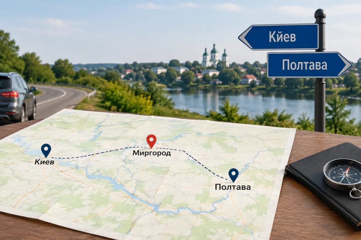Миргород: сколько километров от Полтавы и Киева