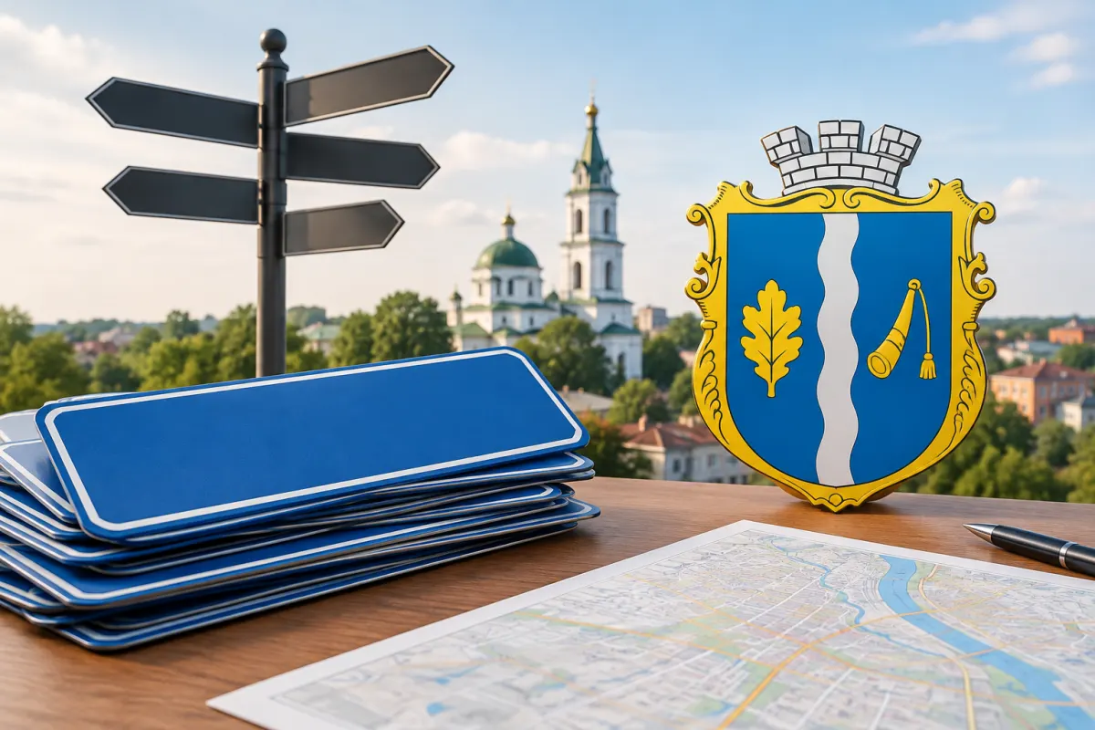 Перейменування вулиць у Лубнах: нові назви та герб міста