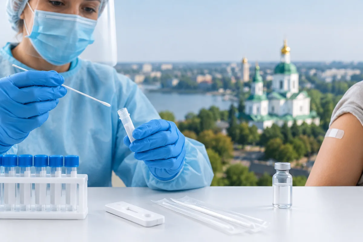 Тестування та вакцинація від COVID-19 у Полтаві